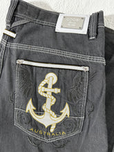 Y2k Coogi Gray Anchor Embroidery Pants Size 38x34