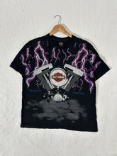 87' Vintage Harley Davidson Thunder & Lightning Tee Size XL