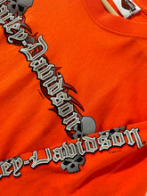 Vintage 2000s Orange Long Sleeve Harley Davidson Wenatchee, WA T-Shirt Sz. S