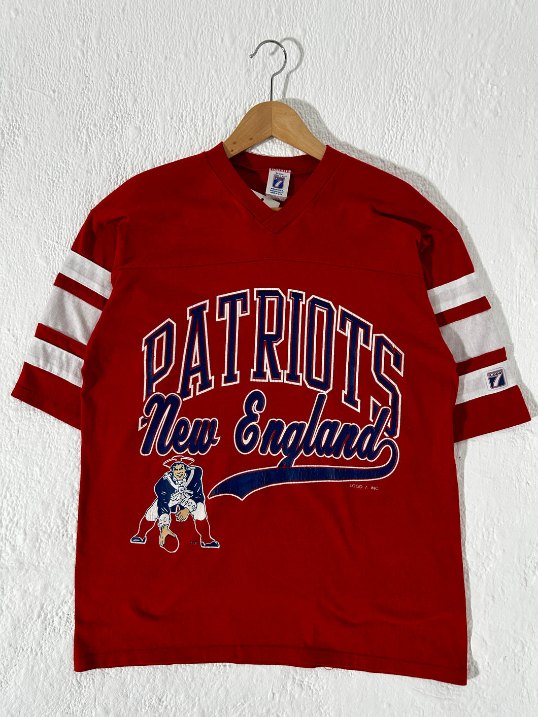 Vintage New England Patriots Logo 7 T-Shirt Sz. L