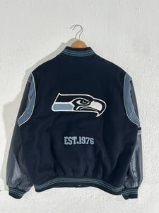 Y2k Seattle Seahawks Reversible Varsity Jacket Size XL