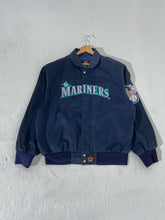 Vintage Jeff Hamilton Seattle Mariners Button Down Jacket Sz. 2XL