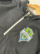 Seattle Sounders 1/4 Zip Pull Over Windbreaker Size XL