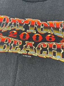 Y2k 2006 Daytona Beach Motorcycle Ghost Rider T-Shirt Sz. XL