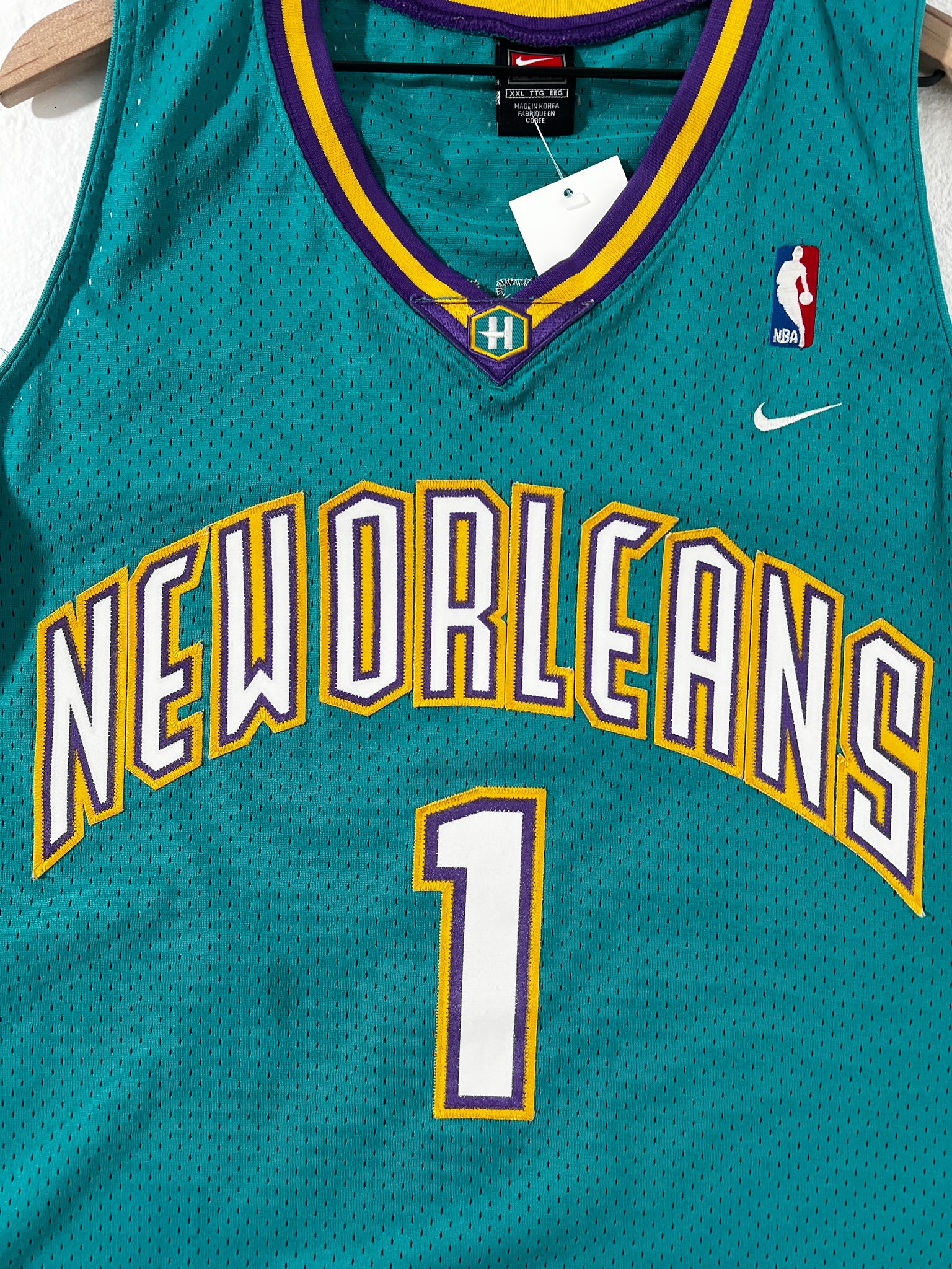Vintage New Orleans Hornets Anthony Davis NBA Nike Jersey Sz. XXL