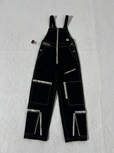 X-Girl Skater Flight Overall Size 0 Black Dept 1