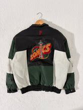 Vintage 1990's Seattle Supersonics  Pro Player Leather Jacket Sz XXL