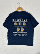 Vintage Dallas Cowboys 5x Super Bowl Champions Rings Tee Sz. XL