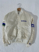Vintage Seattle Seahawks White Satin Starter Jacket Size L