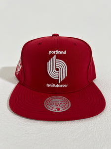 Portland Trailblazers Red Back to Basics Snapback Hat