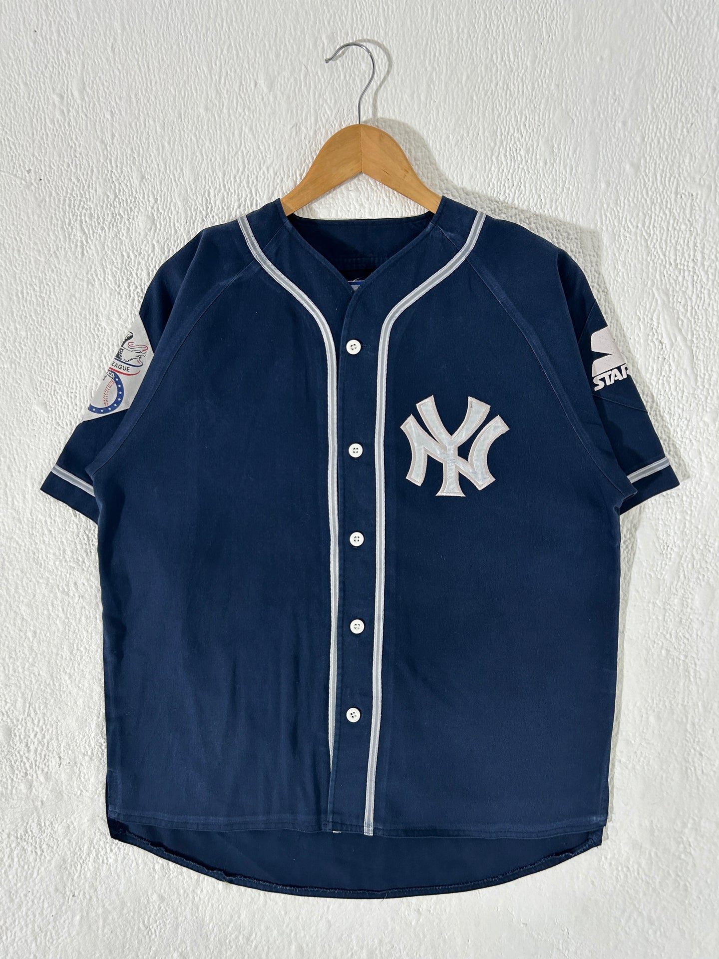 YANKEE様 Vintage New York Yankees Starter Navy Jersey Sz. M