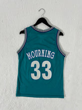 Vintage Charlotte Hornets Alonzo Mourning Champion Jersey Sz. 40
