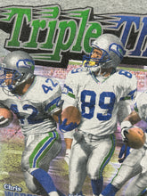 Vintage Seattle Seahawks Triple Threat Brian Blades Chris Warren Joey Galloway T-Shirt Sz. XL