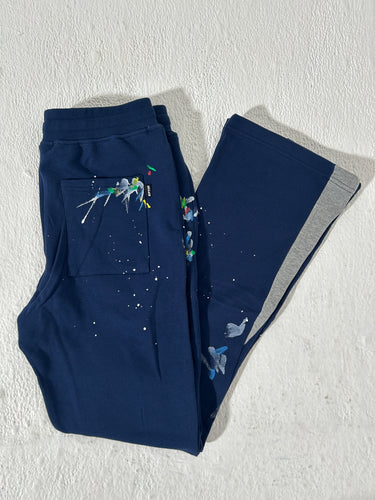 EPTM Showroom Flared Sweatpants Navy Size M DEPT1