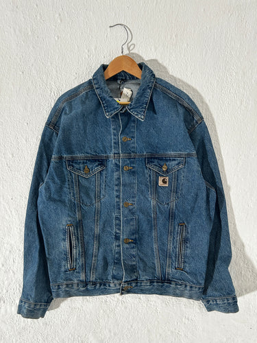 Vintage 1998 Carhartt Denim Button Up Jacket Sz. L