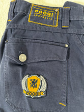 Coogi Y2k Navy Cargo Pants + Matching Striped Polo Shirt Set