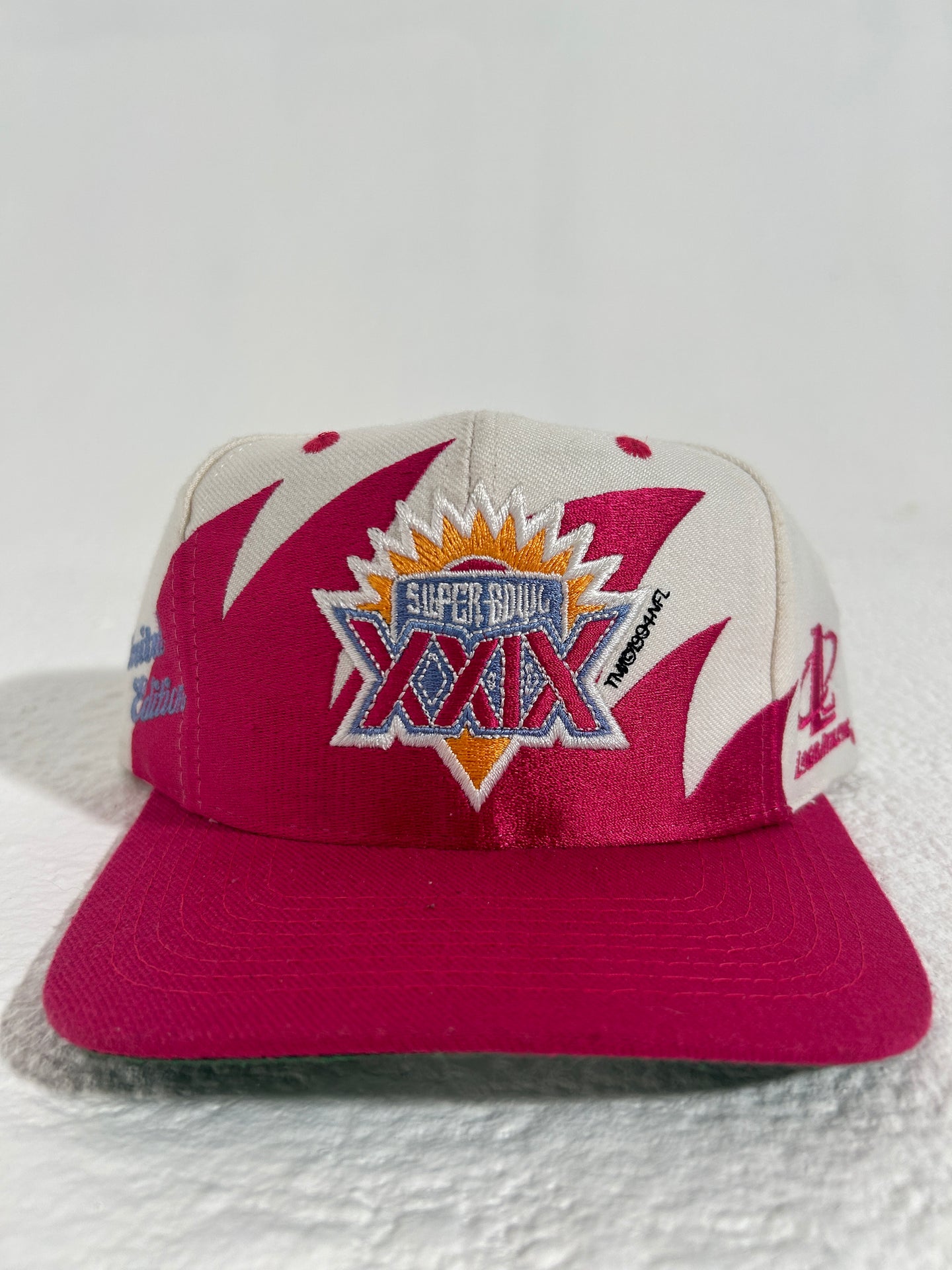 Vintage 1994 Super Bowl XXIX Pink Sharktooth Limited Edition Snapback Hat