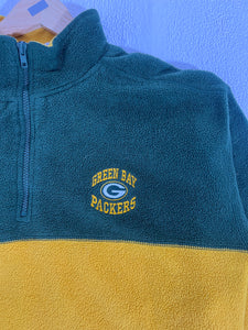 Vintage Packers Fleece Quarter Zip Jacket Sz. L