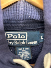 Vintage 2000s Polo by Ralph Lauren Navy Blue Hoodie Sz. L
