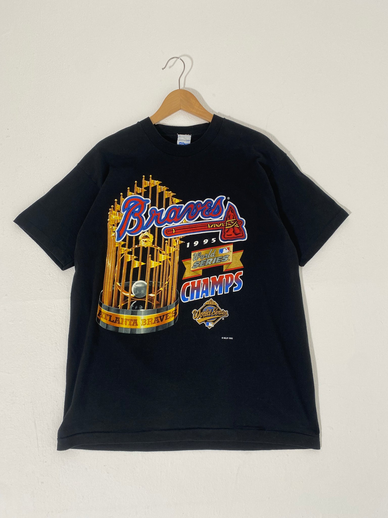 Vintage Atlanta Braves 1995 World Series Champions MLB T-Shirt