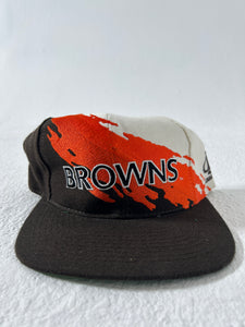 Cleveland Browns Splash Logo Athletic Vintage Hat