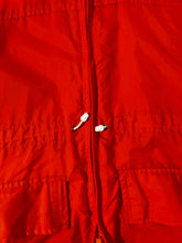 Vintage Eddie Bauer Orange Windbreaker Zipup Jacket Sz. XL