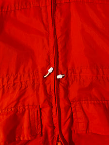 Vintage Eddie Bauer Orange Windbreaker Zipup Jacket Sz. XL