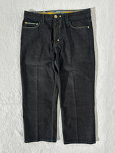 Vintage Coogi Black & Blue Denim Jeans Sz. 36 x 34