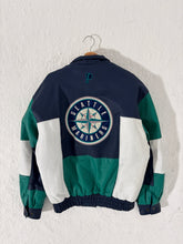 Vintage 1990's Seattle Mariners Pro Player Leather Jacket Sz. M