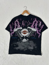 87' Vintage Harley Davidson Thunder & Lightning Tee Size XL