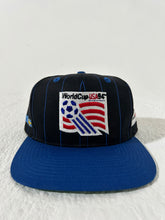 Vintage 1994 World Cup USA Black Pinstripe Snapback Hat