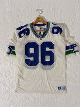 Vintage Cortez Kennedy Seattle Seahawks White Jersey Russell Sz. XL 48