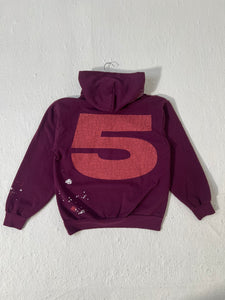 Sp5der Nocturnal Highway Burgundy Hoodie Sz. M (DEPT1)