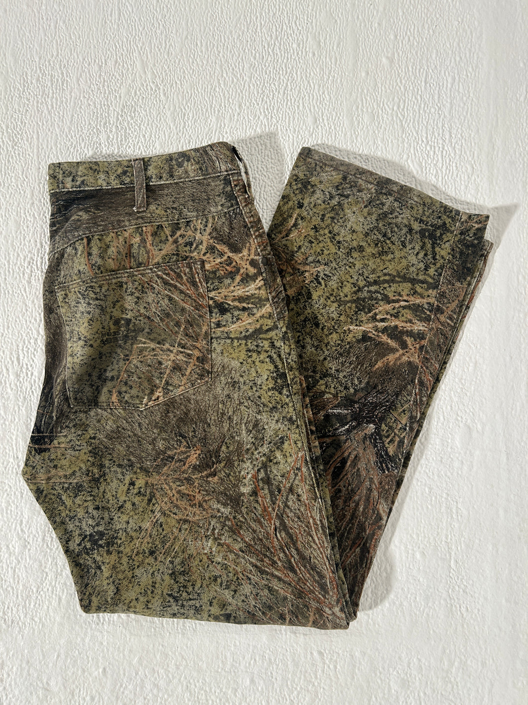 Camo Mossy Oak Brush Double Knee Pants Size 34