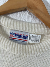 Vintage Cliff Engle Seattle Seahawks White Knit Sweater Sz. L