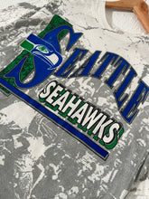 Vintage 1990's Seattle Seahawks AOP NFL T-Shirt Size XL