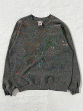 1/1 Vintage Paint Splatter Gray Crewneck Size M