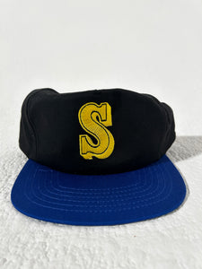 Vintage Seattle Mariners Big S Logo Snapback Hat