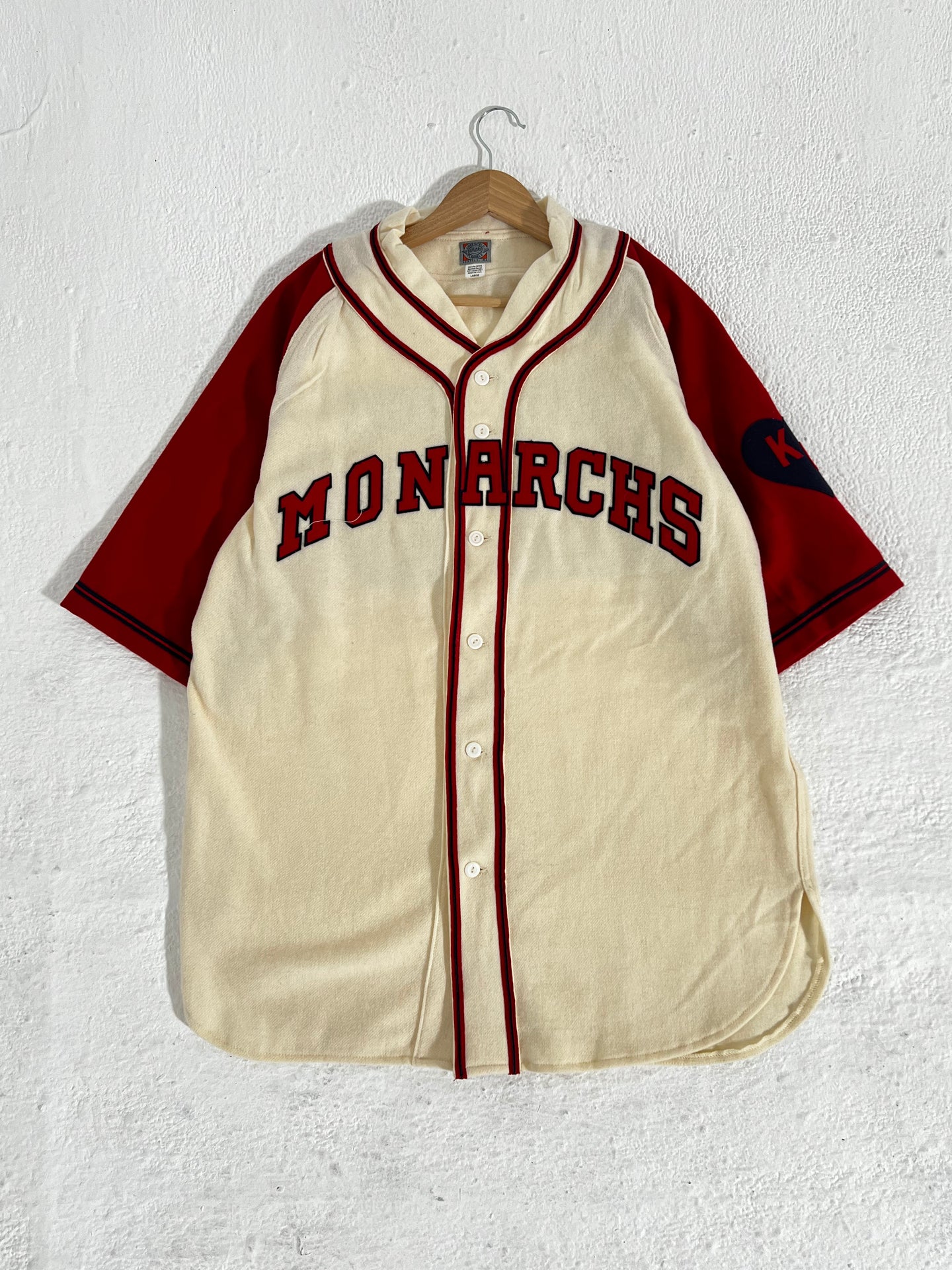 Ebbets Field Monarchs Baseball Jersey Sz. L
