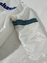 Retro Seattle Seahawks White Satin Starter Jacket Size 2XL