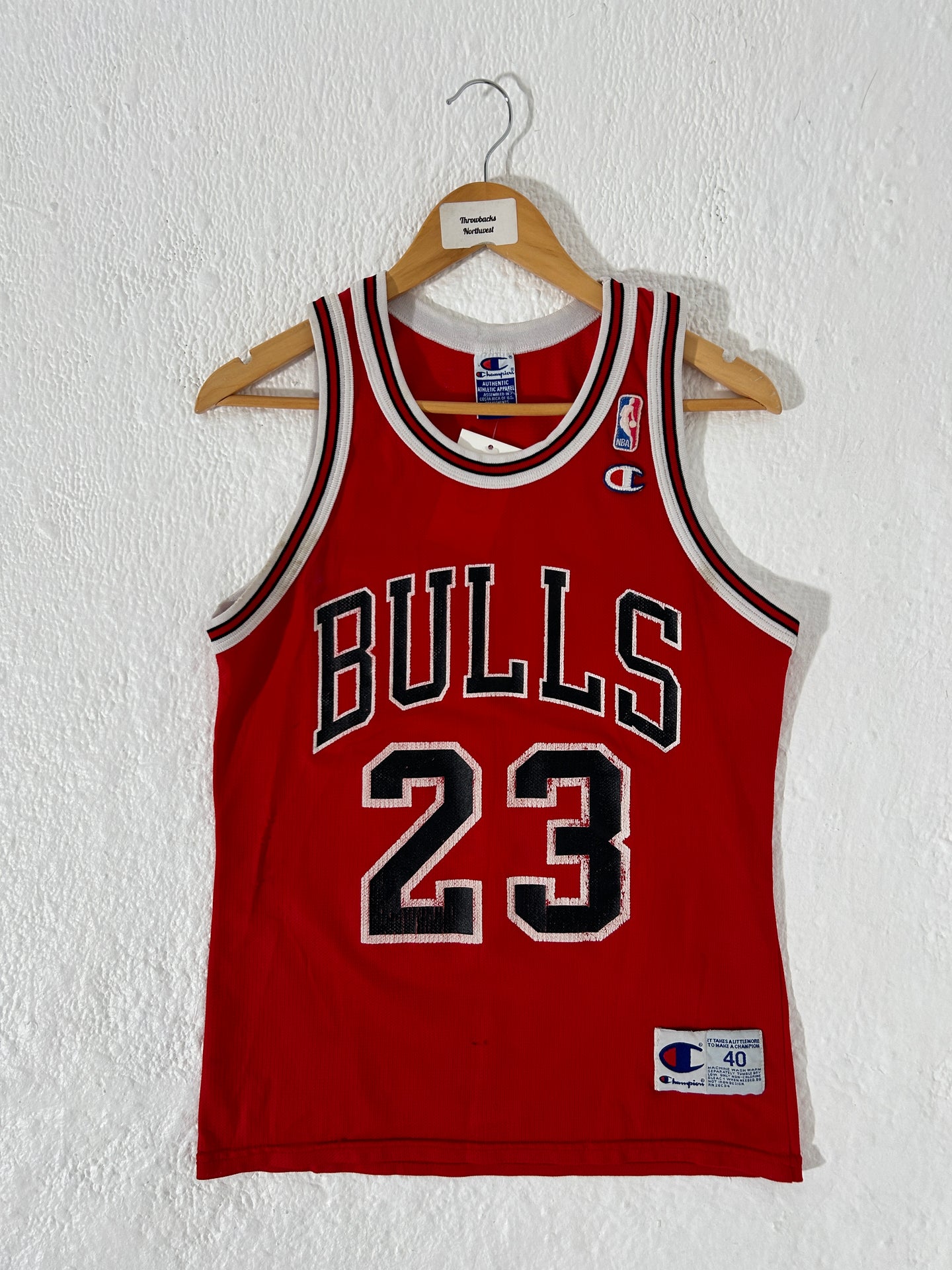 Vintage 1990's Chicago Bulls Michael Jordan #23 Champion NBA Jersey Sz