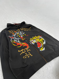 Tiger Ed Hardy Zip Up Hoodies