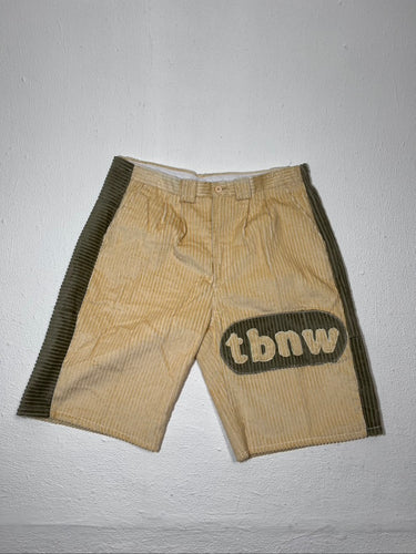 TBNW Corduroy Cream 1 of 1 Custom Shorts Sz. 37