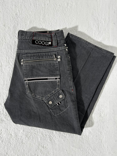 Coogi Y2k Gray Straight Leg Pants Size 36x34