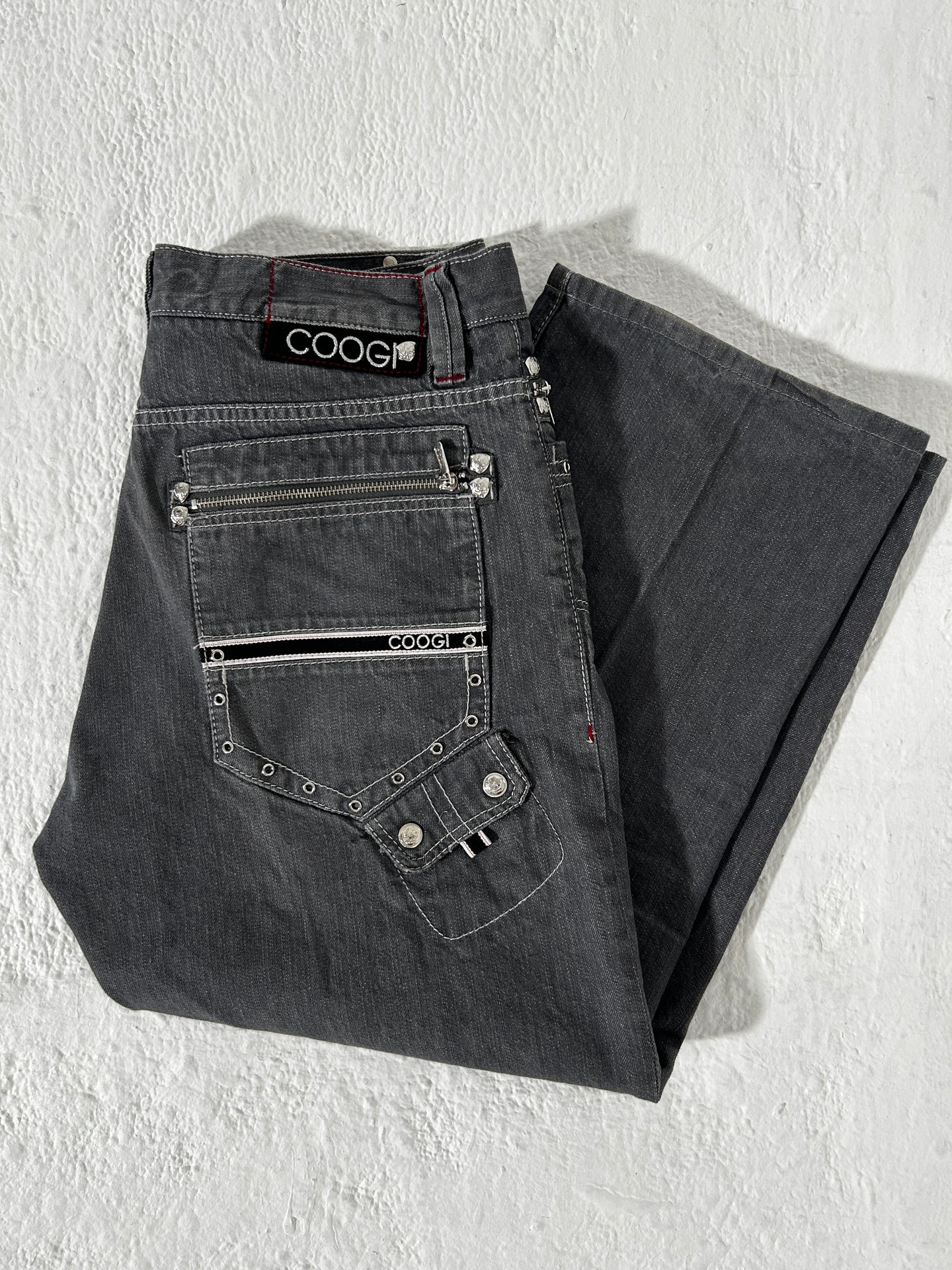 Coogi Y2k Gray Straight Leg Pants Size 36x34