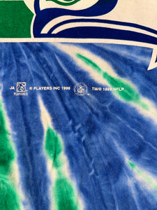 Vintage 1999 Seattle Seahawks Tie-dye T Shirt Size M