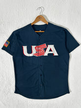 Vintage Navy Blue USA Baseball Jersey Sz. L