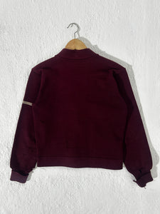 Vintage 1960s Maroon Varsity Cardigan Size XS