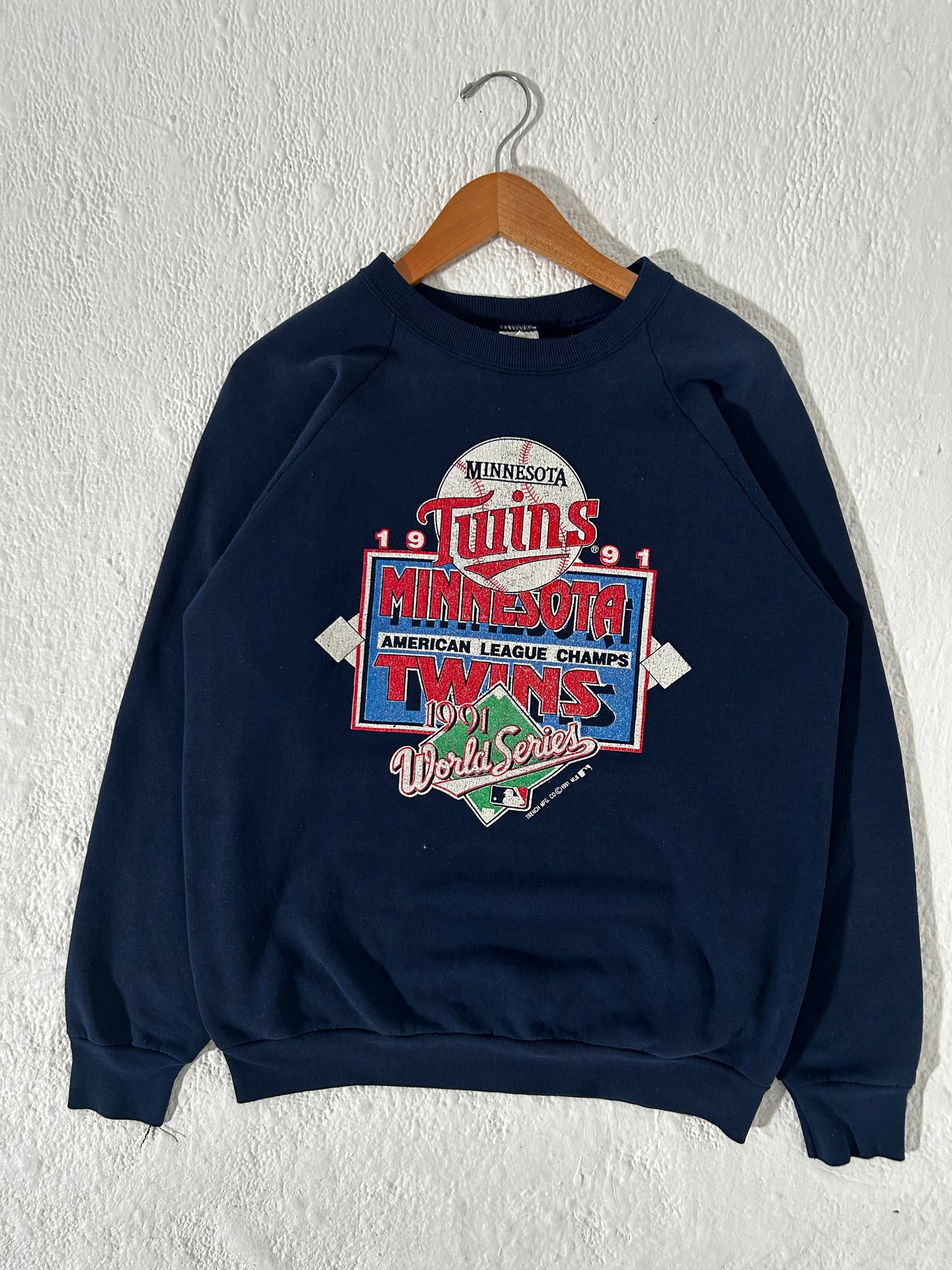 Vintage 1991 Minnesota Twins World Series Crewneck Sweater Sz. L