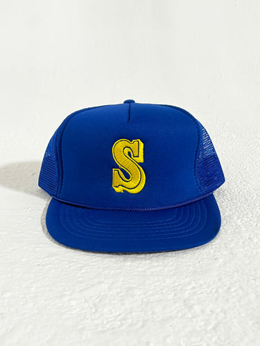 Seattle Mariners Big S Mesh Trucker Hat